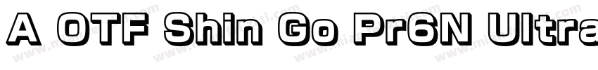 A OTF Shin Go Pr6N Ultralight字体转换
